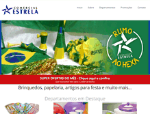 Tablet Screenshot of comercialestrela.com.br